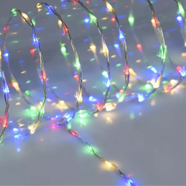 Guirlande lumineuse 24 m 800 Micro LED câble transparent Extra Multicolore