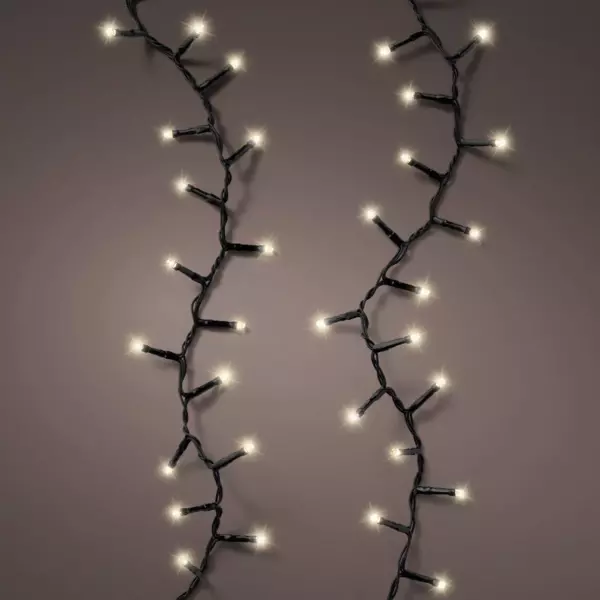 Cascada luminosa Durawise a pilas L2 m Blanco cálido 512 LED CN