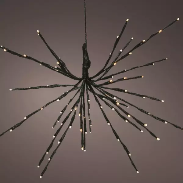Etoile lumineuse à piles Clignotante 96 LED (D50 cm) Durawise Blanc très chaud