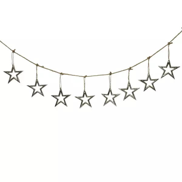 Metal dekoguirlande (1 m) Stjernedans Slv