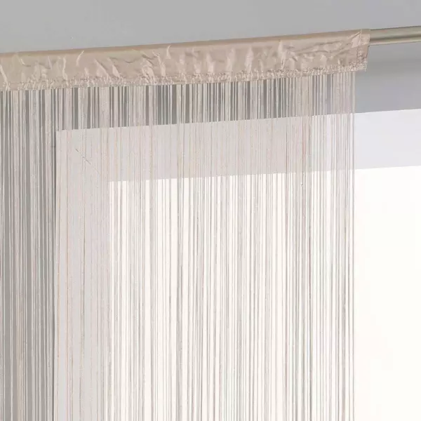 Cortina de hilo (90 x A200 cm) Liso Lino