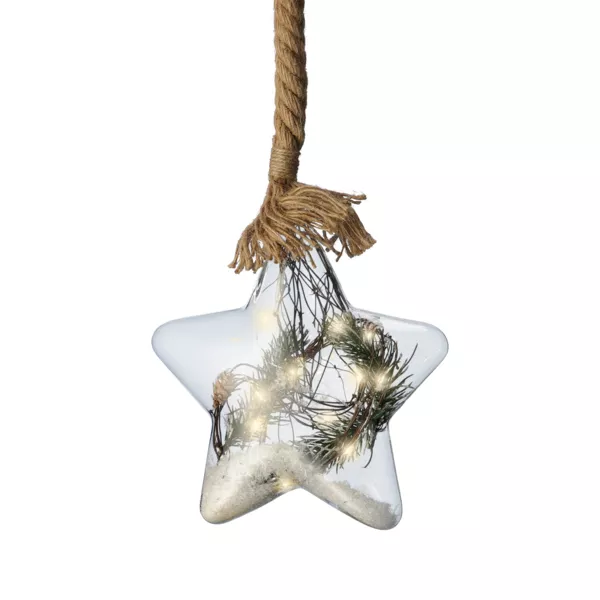 Estrella luminosa Pin Blanco cálido 15 LED