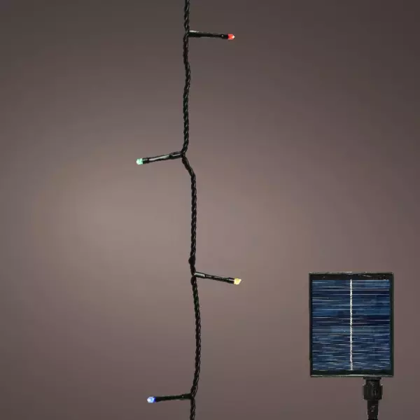 Luces de Navidad Solar rechargeable 18 m Multicolor 240 LED