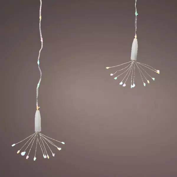 Lichtervorhang H0,50 m L1,60 m Mehrfarbig 174 Micro LEDs