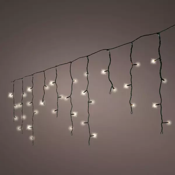 Estalactita luminosa recargable con energía solar L11 m Blanco cálido 259 LED