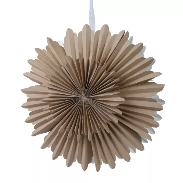 Suspension lumineuse papier Origami (D60 cm) Flocon Sable