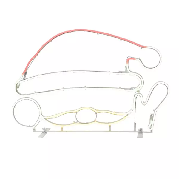 Père Noël lumineux 346 LED (58 x H36 cm) Néon multicolore
