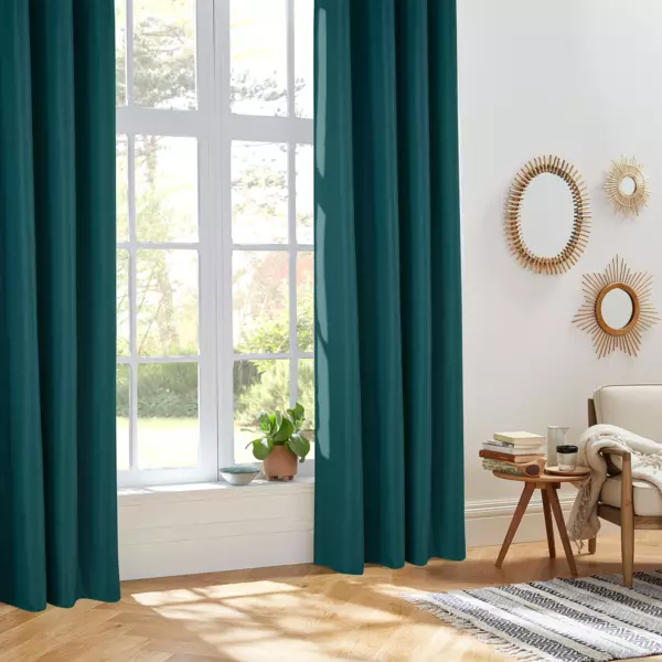 Cortina opaca aislante(140 x 260 cm) Isa Azul trullo