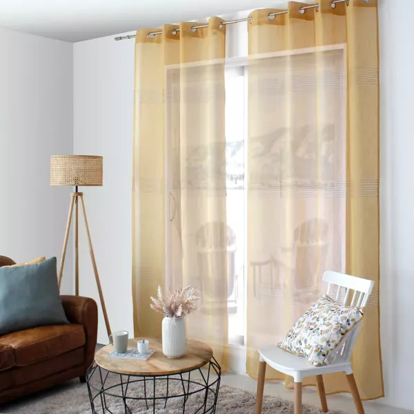 Voilage (140 x 240 cm) Mia Jaune ocre