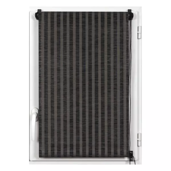 Estor enrollable semi opaco (45 x 180 cm) Rayures Negro