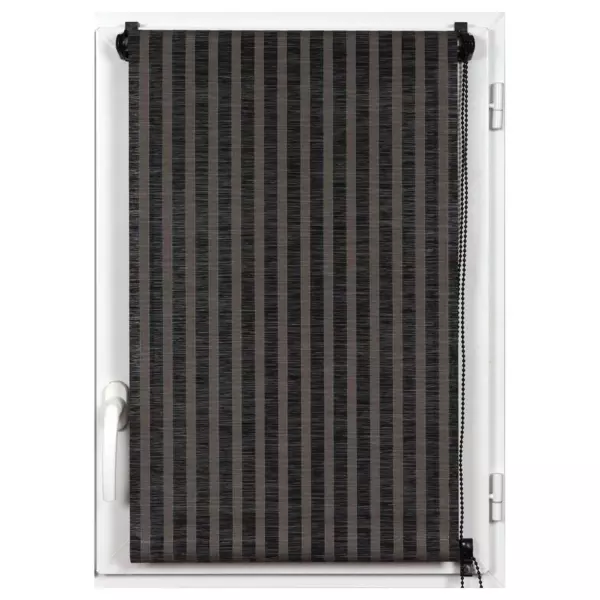 Store enrouleur tamisant (60 x 180 cm) Rayures Noir