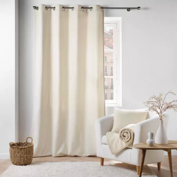 Rideau bouclette (140 x 240 cm) Wooly Ecru