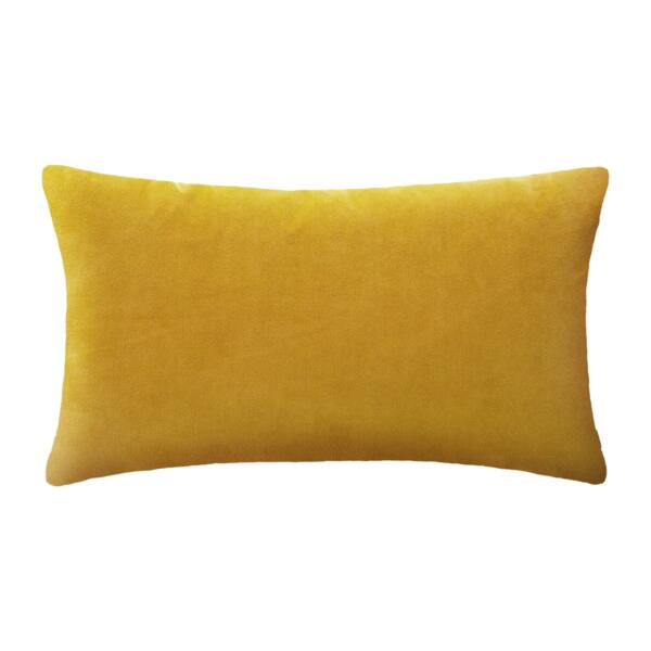 Coussin rectangulaire velours Or Tropic Jaune ocre 6