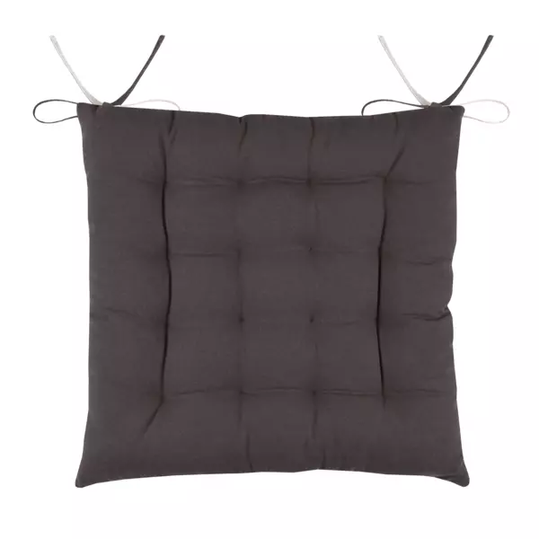 Coussin de chaise carré (40 x 40 cm) Duo Gris anthracite