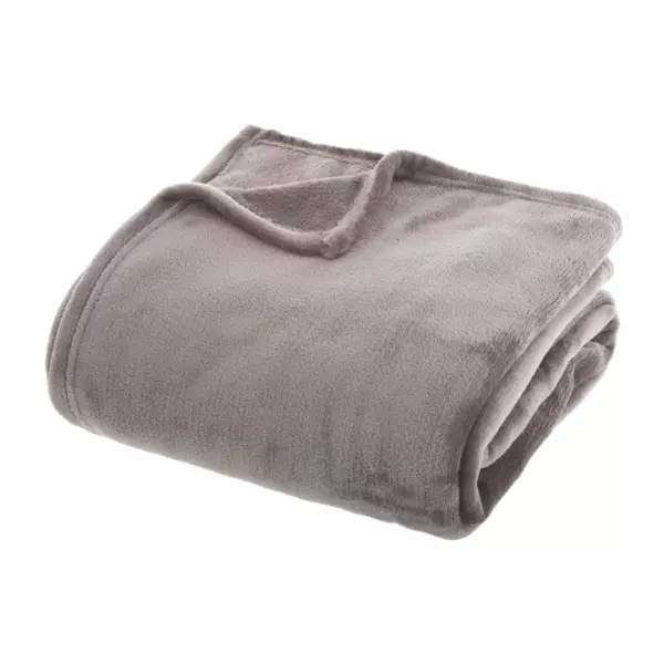 Plaid doux (230 cm) Tendresse flanel Gris