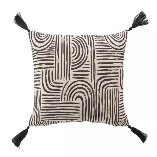 Kussen vierkant (45 cm) Pandore Zwart