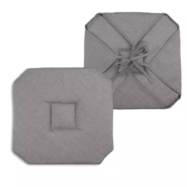 Firkantet stolesædehynde med flapper (40 x 40 cm) Béa Taupe