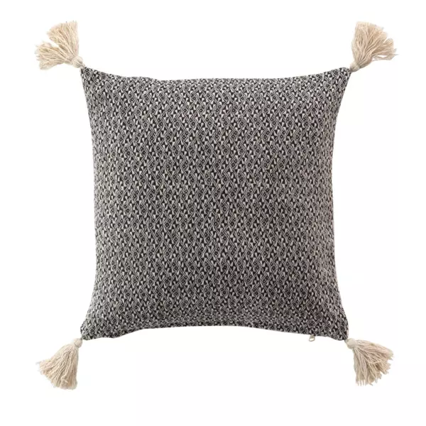 Cojín cuadrado en algodón (40 cm) Junon Negro
