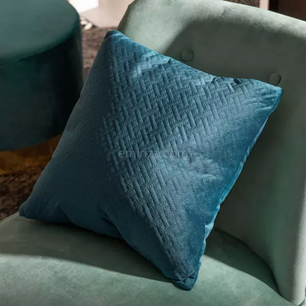 Velours Sierkussen (40 cm) Dolce Blauw