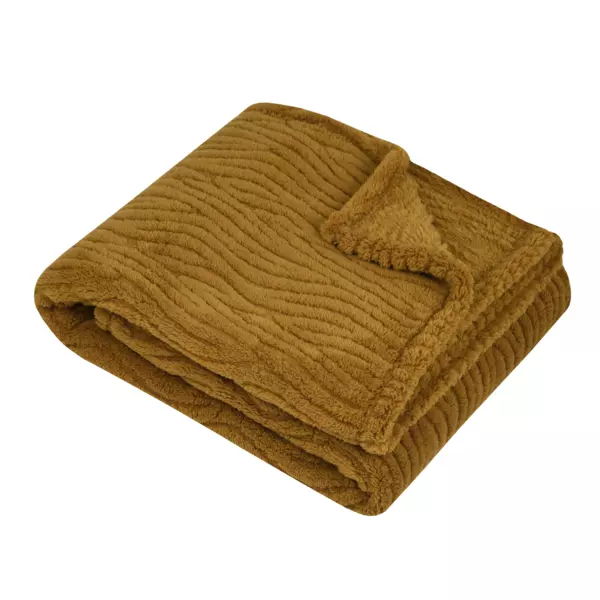 Fleece Plaid (220 cm) Columbia Camel