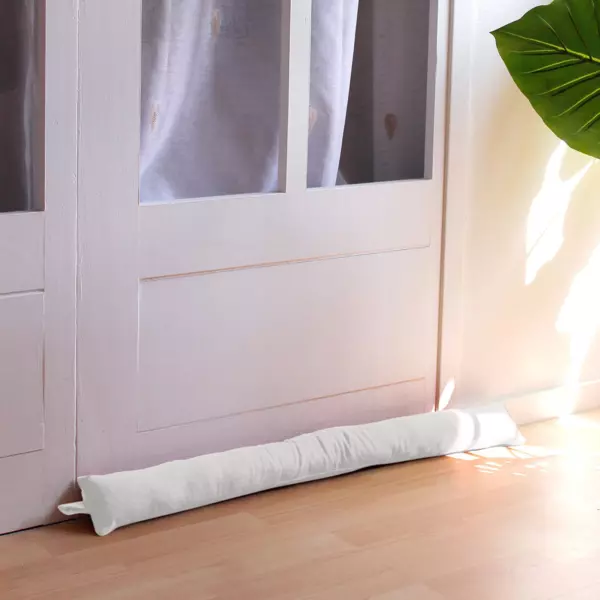 Dørpude i genanvendt bomuld (80 x 8 cm) Dune Ecru