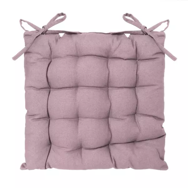 Coussin de chaise carré Datara Rose clair