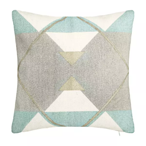 Housse de coussin carrée coton (40 x 40 cm) Geom Or