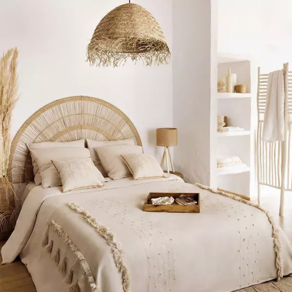 Bedloper gerecycled polyester (130 x 180 cm) Row Ecru