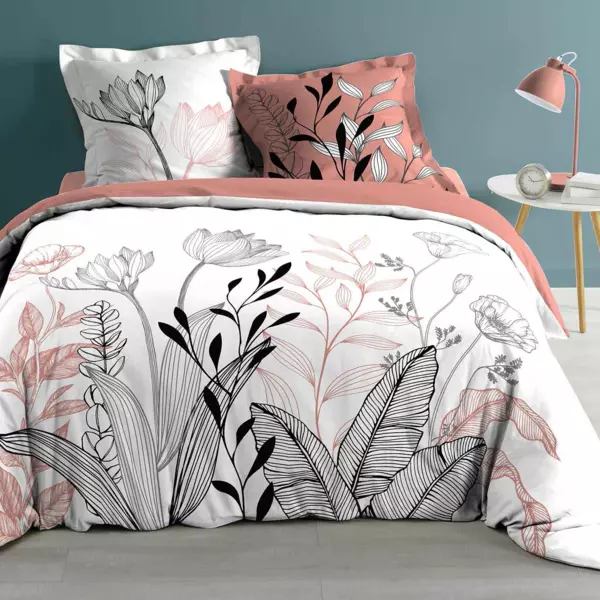 KARACA HOME FELLINI Housse de couette rose avec taies d'oreiller