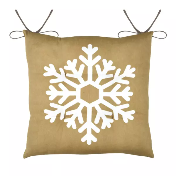 Coussin de chaise carré (38 x 38 cm) Estrella Jaune miel