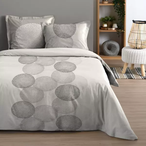 Baumwoll-Bettwäsche (260 cm) Melbourne Cremeweiß