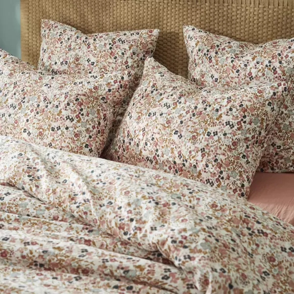 Pudebetræk i bomuldsgaze (60 x 60 cm) Constance Beige pampa