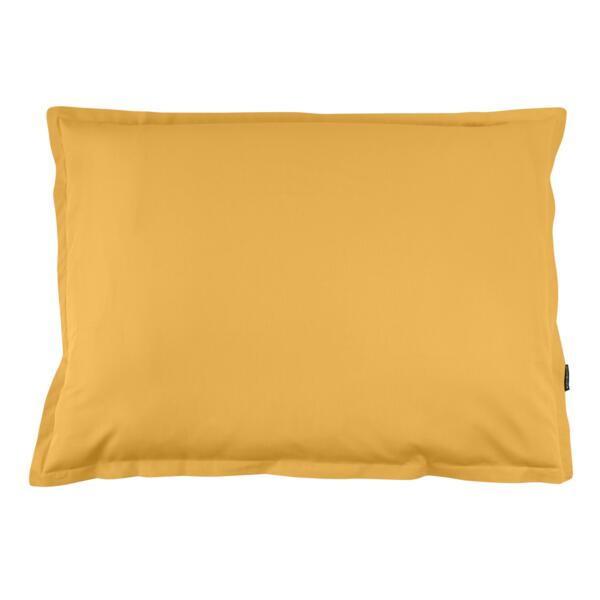 Une taie d'oreiller 65x65 cm - jaune moutarde - Conforama