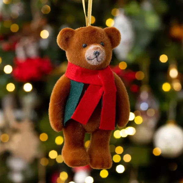 Oso polar Chubby para colgar Marrón