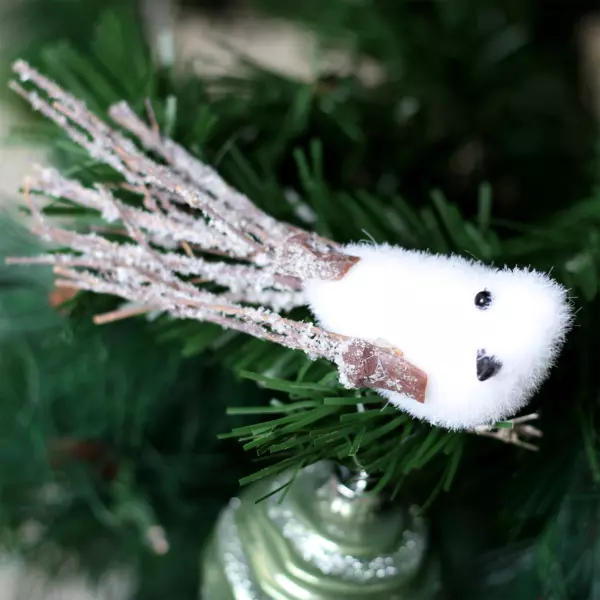 Lote de 3 pájaros Palermo sobre pinza Blanco
