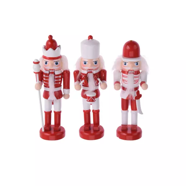 Soldato Schiaccia noci Jemy lotto di 3 Bianco