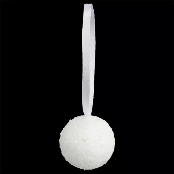 Lot de 10 boules de Noël (D60 mm) Crisalis Blanc