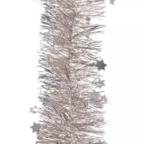 Guirlande de Noël (D10 cm) étoilée Alpine Rose poudré