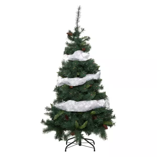 Guirnalda de Navidad Copos Plata