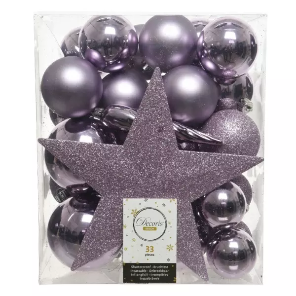 Kit de décoration de sapin de Noël Novae Lilas