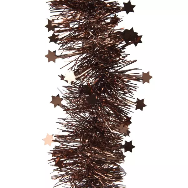 Guirnalda de Navidad (D9 cm) étoilée Alpine Café castaño