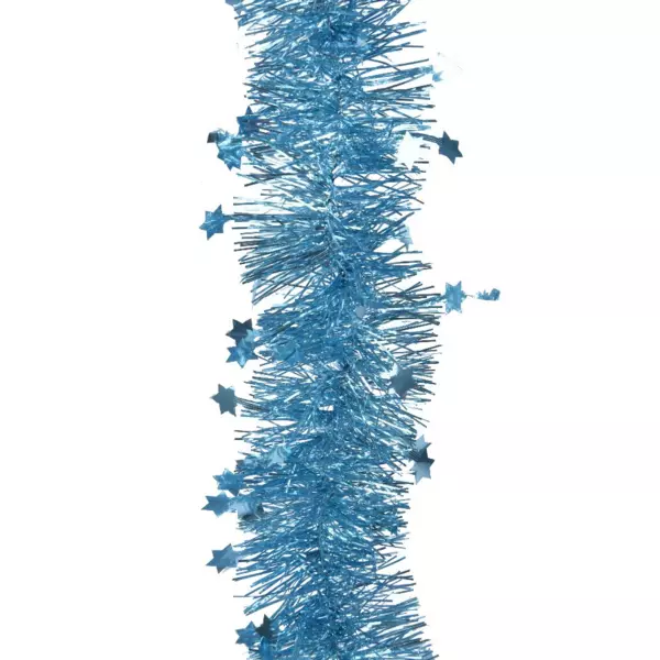 Guirnalda de Navidad (D9 cm) étoilée Alpine Azul destello
