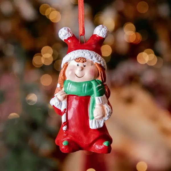 Elfe Julia de Navidad para colgar Multicolor