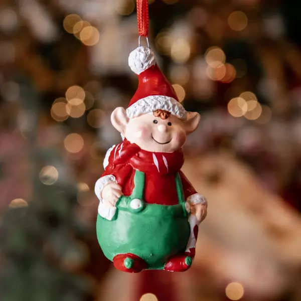 Elfe Jules de Navidad para colgar Multicolor