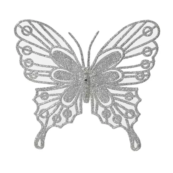 Lote de 2 mariposas Fanny Plata