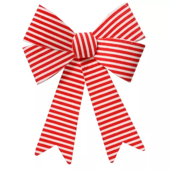 5er Set Schleifen Rayures Rot