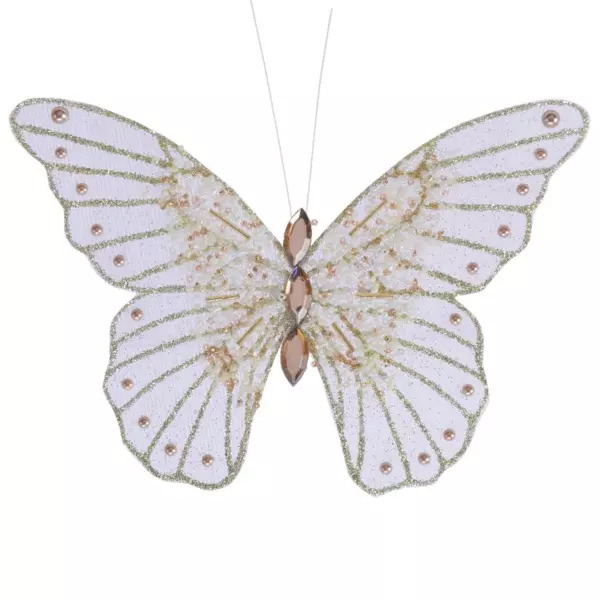 Papillon de Noël (H11 cm) Apollin Lilas