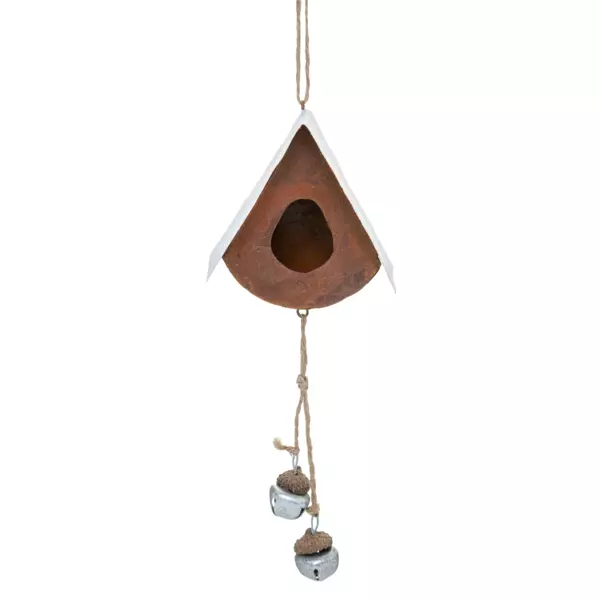 Kerstvogelhuisje Grelot Roest