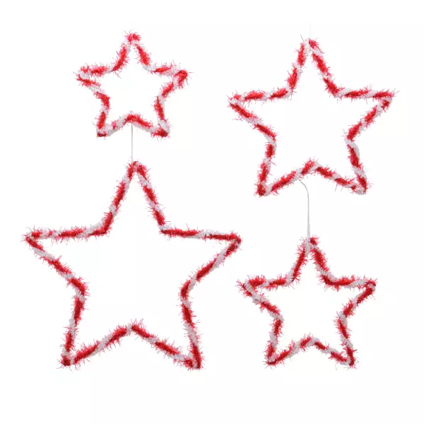 Estrella de Navidad para colgar Cursa Rojo