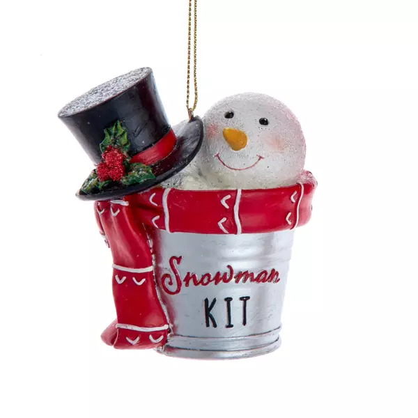 Schneemann Snowman Rot